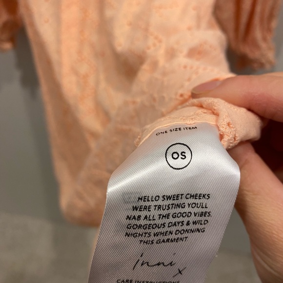 Innika Choo Peach Broderie Anglaise Mini Dress - Picture 4 of 6